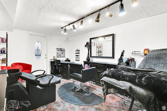 2195 W 4250 S, Roy, UT 84067 - living area with a textured ceiling and a dry bar