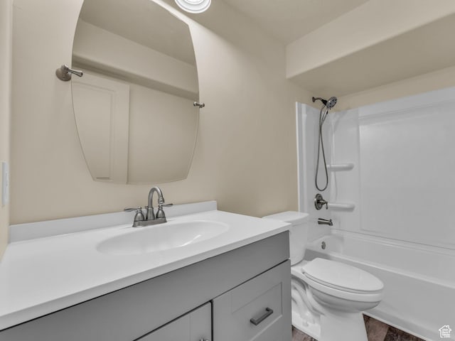 5636 W Lost Mine Ln, Herriman, UT 84096 - full bath featuring vanity, bathtub / shower combination, and toilet