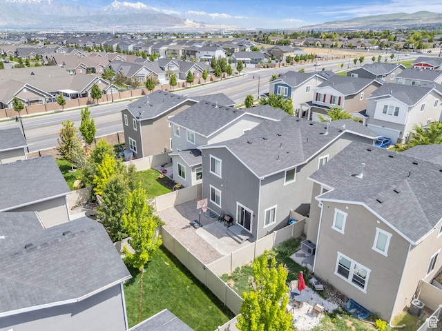5636 W Lost Mine Ln, Herriman, UT 84096 - aerial view of residential area with a mountain backdrop