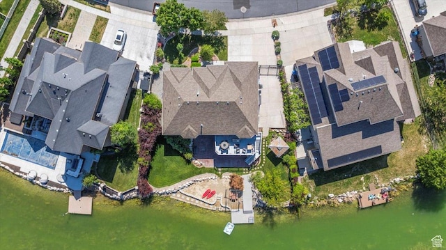 6142 N Schooner Ln, Stansbury Park, UT 84074 - aerial view of residential area featuring a large body of water