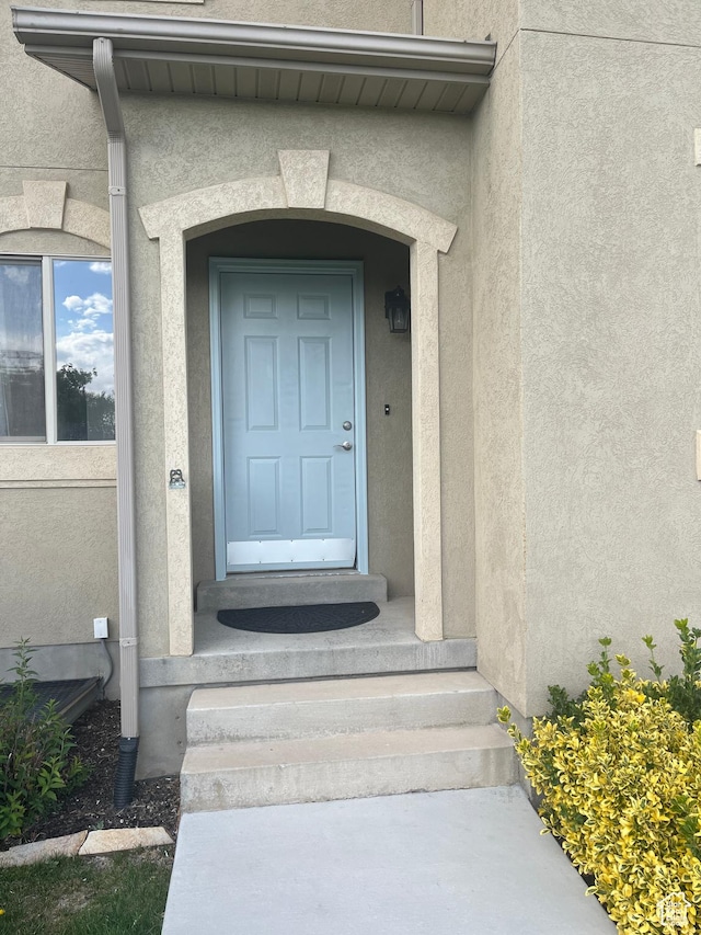 2027 W 2175 N, Lehi, UT 84043 - property entrance featuring stucco siding