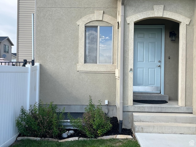 2027 W 2175 N, Lehi, UT 84043 - property entrance featuring stucco siding