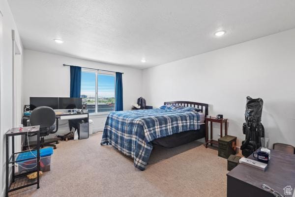 1024 E 1300 S Unit 31, Provo, UT 84606 - carpeted bedroom featuring an office area and recessed lighting