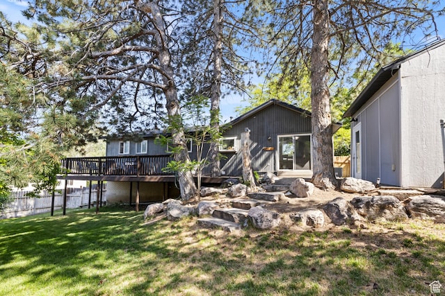 720 Freedom Cir N, Salt Lake, UT 84054 - back of house featuring a wooden deck