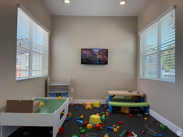 5308 W Solafax Ln S, Herriman, UT 84096 - playroom featuring plenty of natural light and recessed lighting