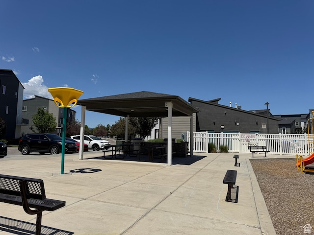 5308 W Solafax Ln S, Herriman, UT 84096 - view of patio featuring a gazebo
