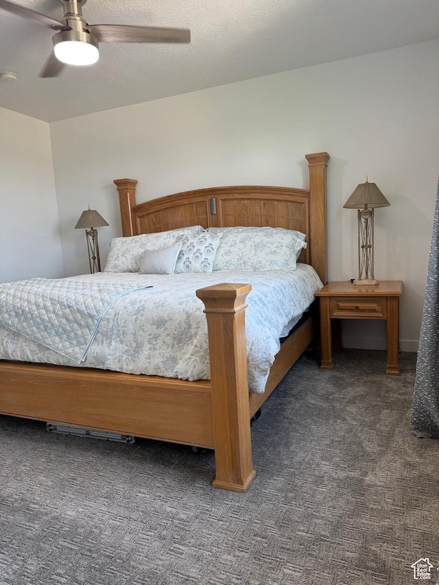 5308 W Solafax Ln S, Herriman, UT 84096 - bedroom with carpet floors and a ceiling fan