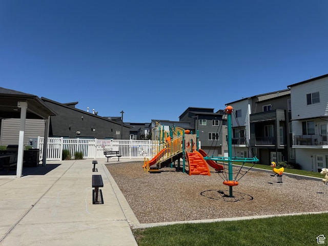 5308 W Solafax Ln S, Herriman, UT 84096 - communal playground featuring a residential view