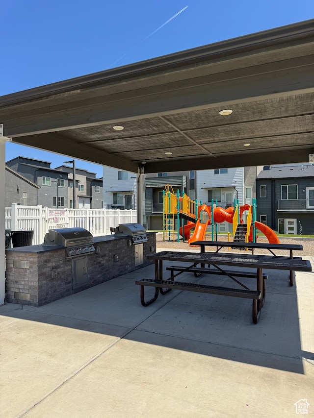 5308 W Solafax Ln S, Herriman, UT 84096 - view of home's community featuring area for grilling and a residential view