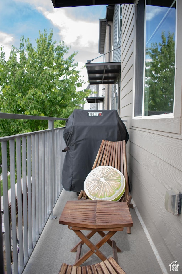 5308 W Solafax Ln S, Herriman, UT 84096 - balcony with a grill