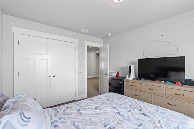 6688 W Buck Dr, Herriman, UT 84096 - bedroom featuring carpet floors, baseboards, and a closet