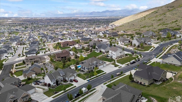 6688 W Buck Dr, Herriman, UT 84096 - aerial view of property and surrounding area with nearby suburban area and a mountainous background