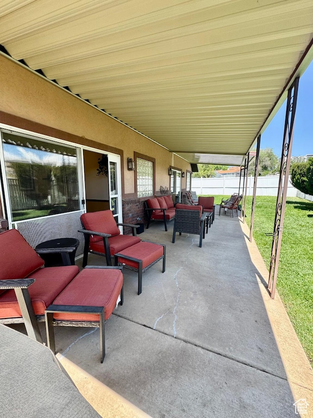 1660 E 900 S Unit 19, Clearfield, UT 84015 - view of patio / terrace featuring an outdoor living space