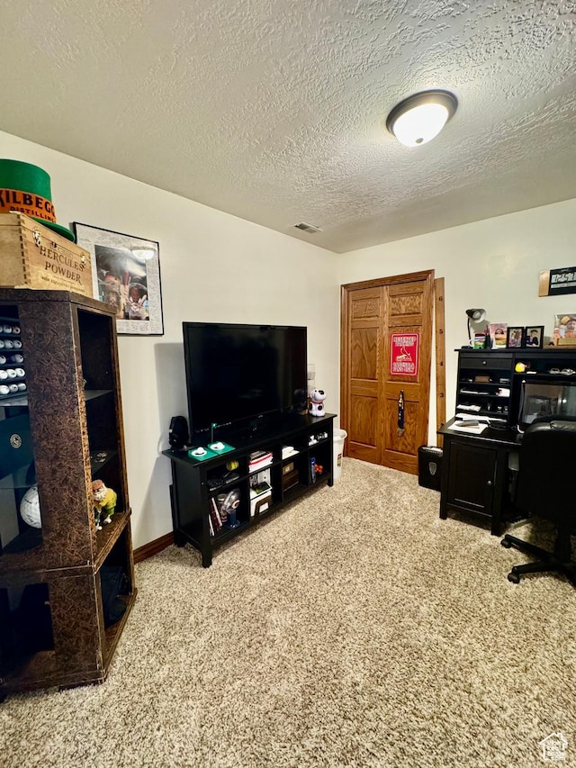 1660 E 900 S Unit 19, Clearfield, UT 84015 - home office with carpet flooring and a textured ceiling