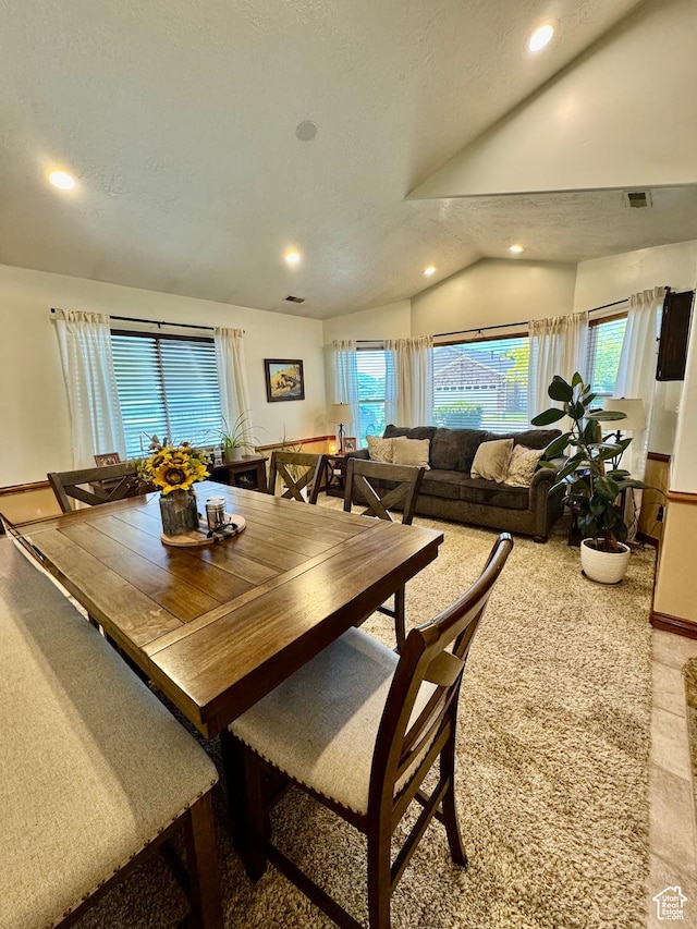 1660 E 900 S Unit 19, Clearfield, UT 84015 - dining area featuring recessed lighting and lofted ceiling