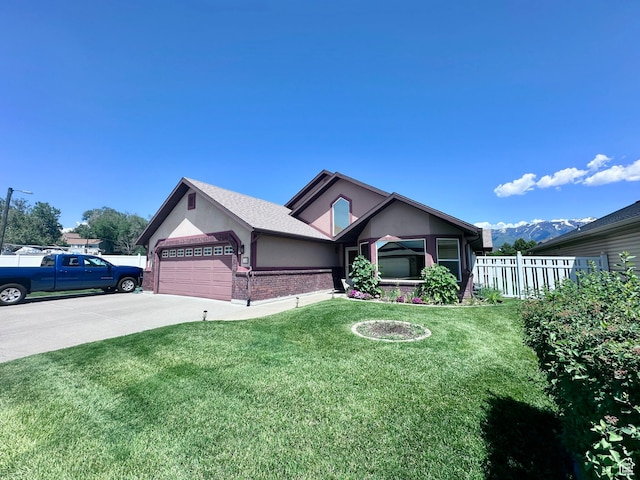 1660 E 900 S Unit 19, Clearfield, UT 84015 - ranch-style house with brick siding, a garage, driveway, and stucco siding