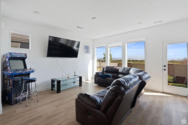 4945 W Willowbank Dr W, Highland, UT 84003 - living room with wood finished floors and baseboards