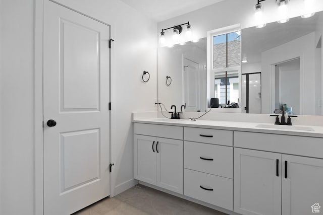 4945 W Willowbank Dr W, Highland, UT 84003 - bathroom featuring double vanity and baseboards