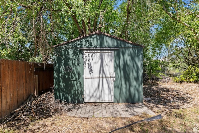 9224 S Benson Way, Sandy, UT 84070 - view of shed featuring a fenced backyard