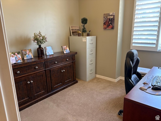 93 E Sweet Berry Ct, Draper, UT 84020 - office area with light carpet and baseboards