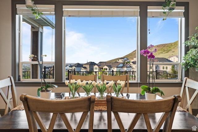 15113 S Cedar Meadow Cir, Herriman, UT 84096 - dining room featuring a residential view