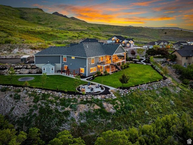 15113 S Cedar Meadow Cir, Herriman, UT 84096 - aerial view of property and surrounding area with a mountainous background