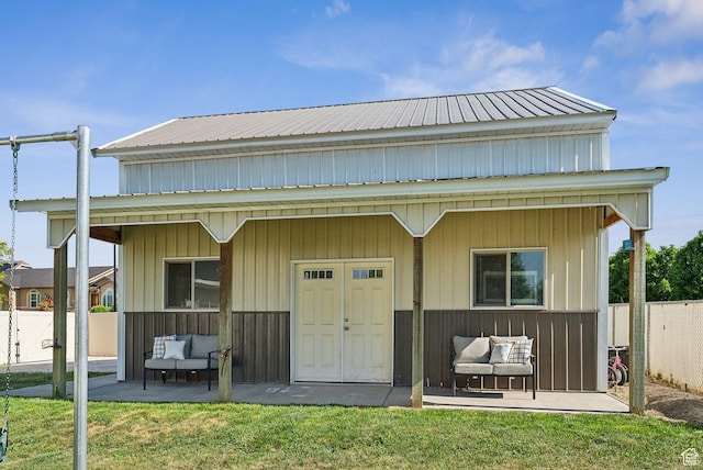 926 N 600 W, American Fork, UT 84003 - rear view of house featuring metal roof and an outdoor hangout area
