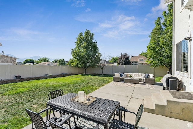 926 N 600 W, American Fork, UT 84003 - view of patio featuring outdoor lounge area and a mountain view