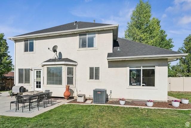 926 N 600 W, American Fork, UT 84003 - back of house featuring a patio, roof with shingles, central AC, and stucco siding