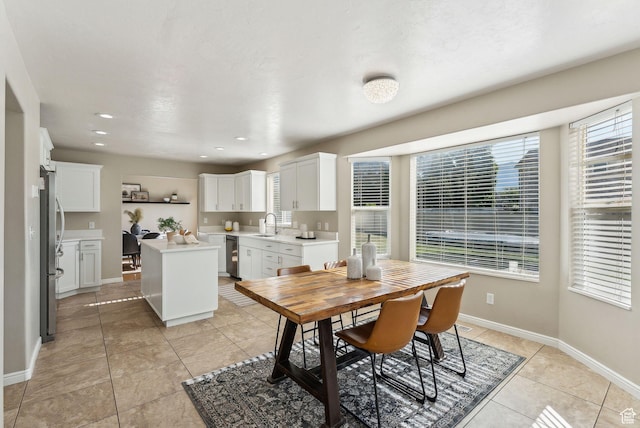 926 N 600 W, American Fork, UT 84003 - dining area with light tile patterned flooring, baseboards, and recessed lighting