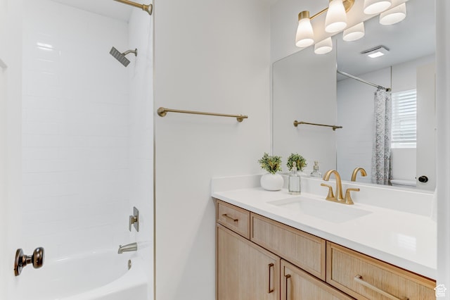 7474 S Brighton Way, Cottonwood Heights, UT 84121 - full bathroom with vanity and shower / bath combo