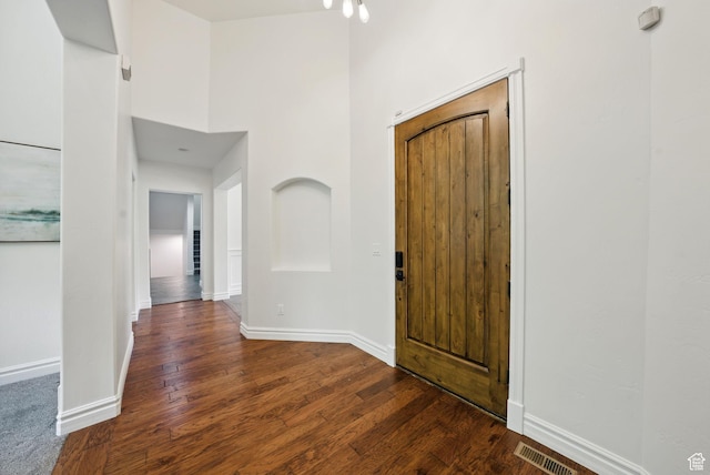 3444 N 180 E, Provo, UT 84604 - entrance foyer featuring wood finished floors, baseboards, and a high ceiling