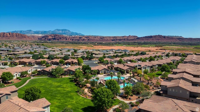 3800 Paradise Village Dr Unit 84, Santa Clara, UT 84765 - aerial perspective of suburban area with a mountainous background