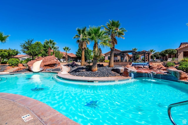3800 Paradise Village Dr Unit 84, Santa Clara, UT 84765 - community pool featuring a pergola