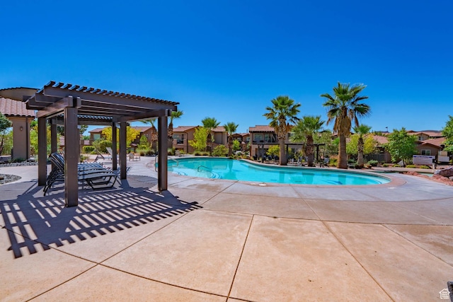 3800 Paradise Village Dr Unit 84, Santa Clara, UT 84765 - view of pool with a pergola and a patio