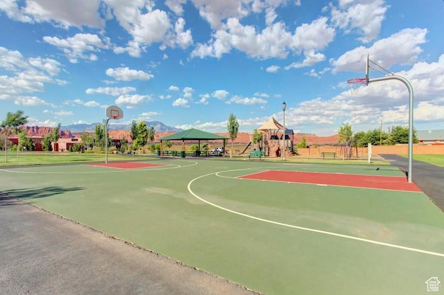 3800 Paradise Village Dr Unit 84, Santa Clara, UT 84765 - view of sport court with a gazebo and community basketball court