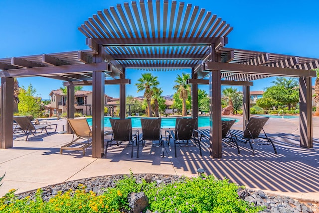 3800 Paradise Village Dr Unit 84, Santa Clara, UT 84765 - view of patio with a pergola and an outdoor pool