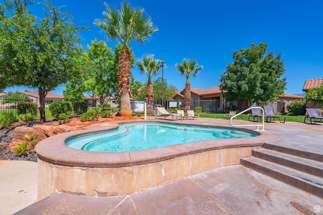 3800 Paradise Village Dr Unit 84, Santa Clara, UT 84765 - view of swimming pool with a patio