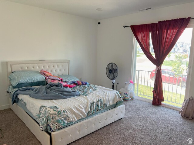 612 N Canvasback Dr, Lehi, UT 84043 - bedroom featuring carpet flooring and access to exterior