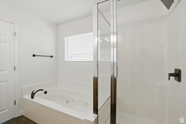 5167 N Rodeo Cir Unit 6, Oakley, UT 84055 - bathroom with a shower stall and a tub with jets
