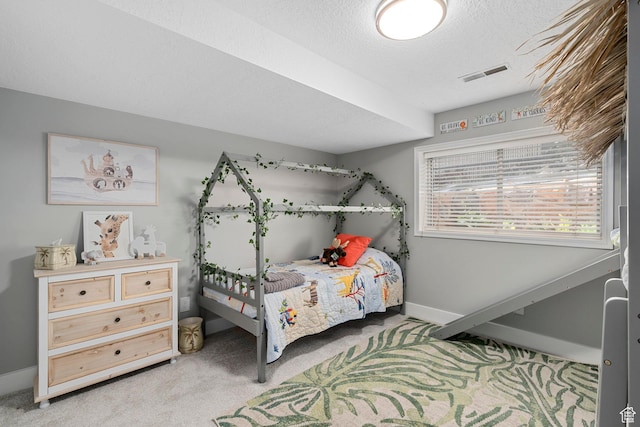 10927 S Lostwood Dr, Sandy, UT 84092 - bedroom featuring light colored carpet, baseboards, and a textured ceiling