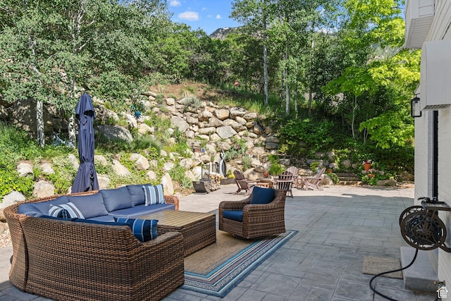 10927 S Lostwood Dr, Sandy, UT 84092 - view of patio with an outdoor hangout area
