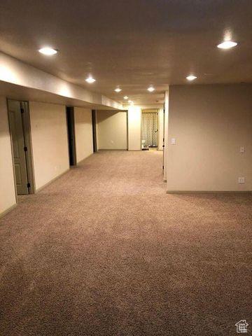 779 S 1850 W, Cedar City, UT 84720 - finished below grade area with light colored carpet and recessed lighting