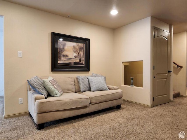 779 S 1850 W, Cedar City, UT 84720 - living room featuring carpet flooring, baseboards, and recessed lighting