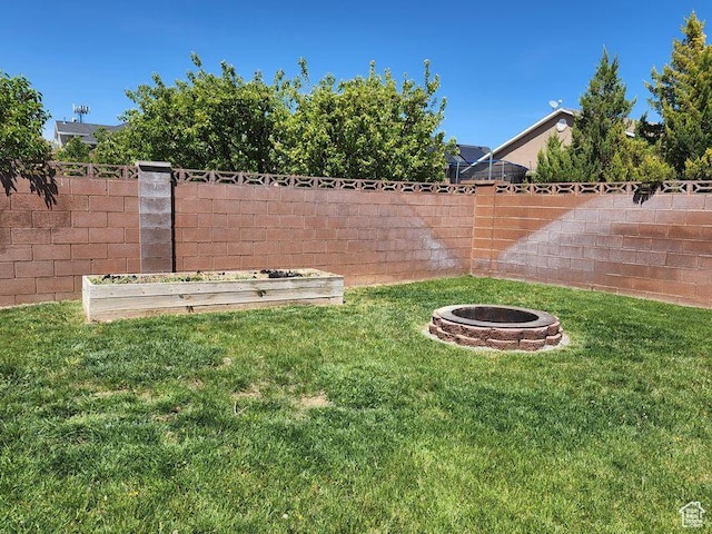 779 S 1850 W, Cedar City, UT 84720 - view of yard featuring a fire pit and a garden