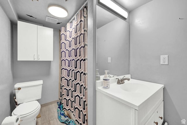 4825 S Burch Creek Dr E, South Ogden, UT 84403 - full bath featuring toilet, vanity, and a shower with shower curtain