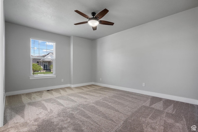 1047 N 700 W, Mapleton, UT 84664 - spare room with carpet floors, a ceiling fan, and baseboards