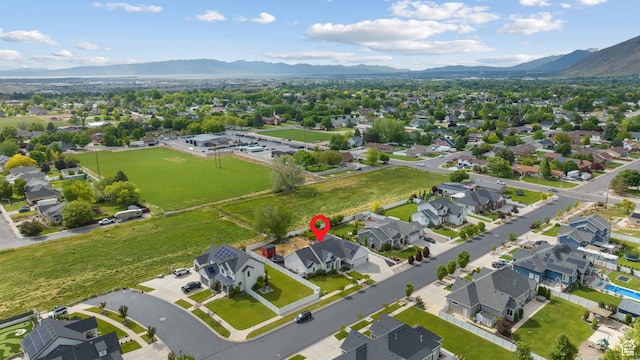 1047 N 700 W, Mapleton, UT 84664 - aerial perspective of suburban area with mountains