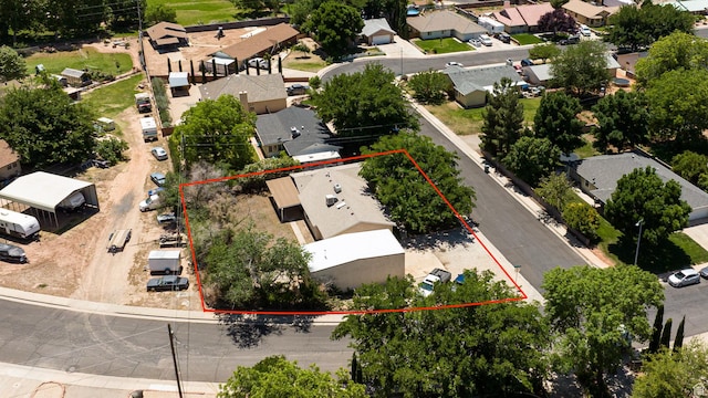 845 S 80 W, Hurricane, UT 84737 - aerial perspective of suburban area featuring property boundaries highlighted