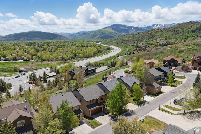 5430 N Cross Country Way, Park City, UT 84098 - aerial perspective of suburban area featuring a mountain backdrop